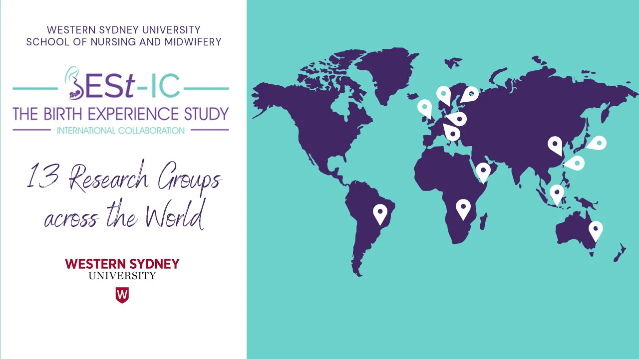 The map shows were the cooperating universities are situated: Western Sydney University, University of Groningen, Taipei Medical University, Edna Adan University, Hangzhou Normal University, The University of Tokyo, Kings College London, Universitas Arhus