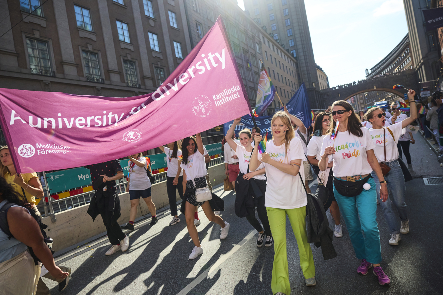 Proud Academics Walked In The Pride Parade Through Stockholm Karolinska Institutet 