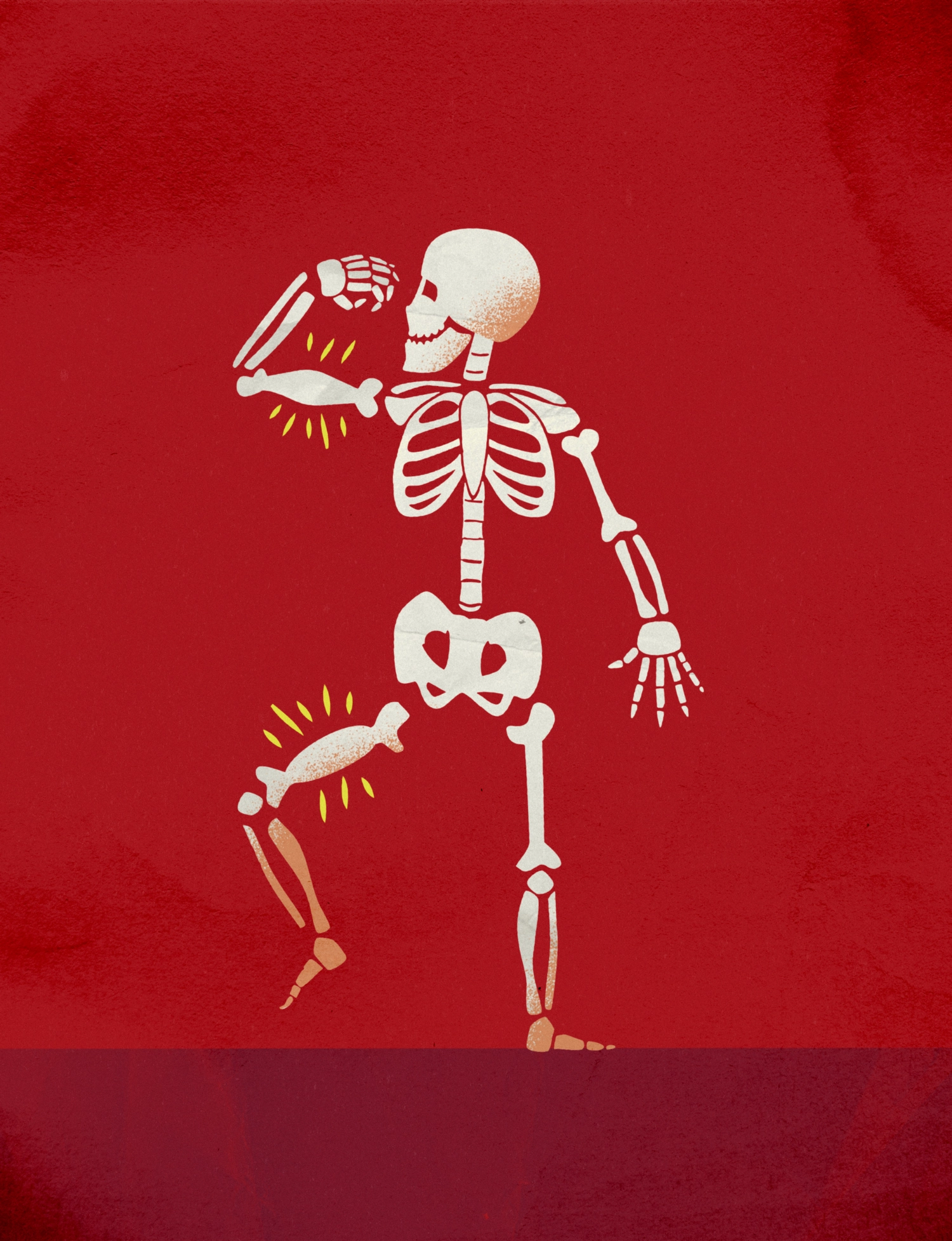 Illustration og skeleton