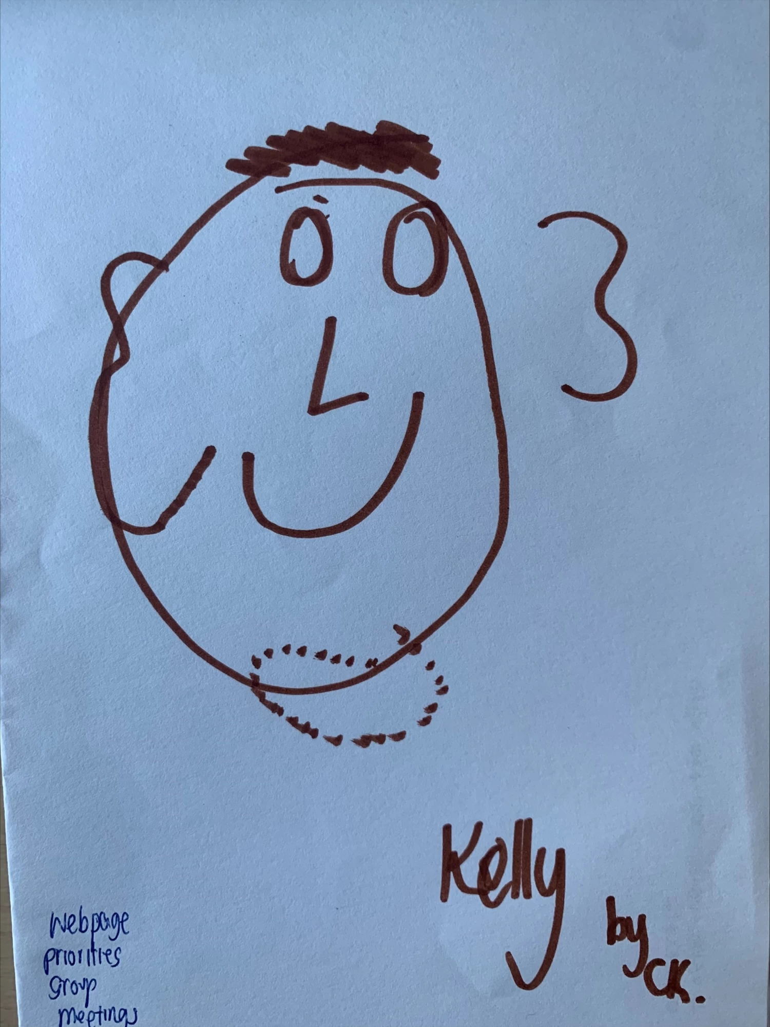 Carina King's portrait of Kelly Elimian.