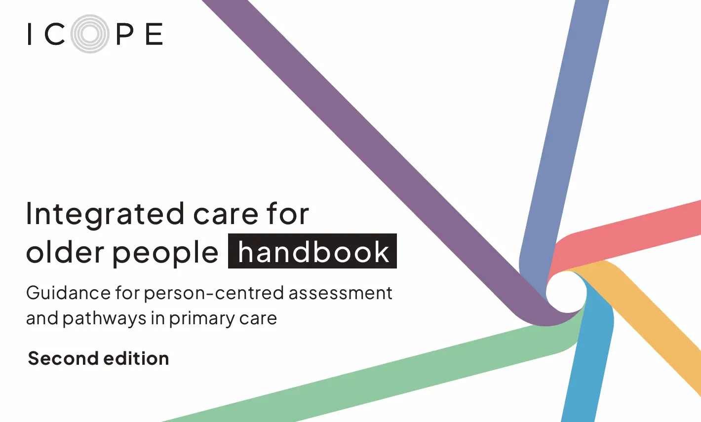 shows the cover of an international handbook on how to improve care for older people