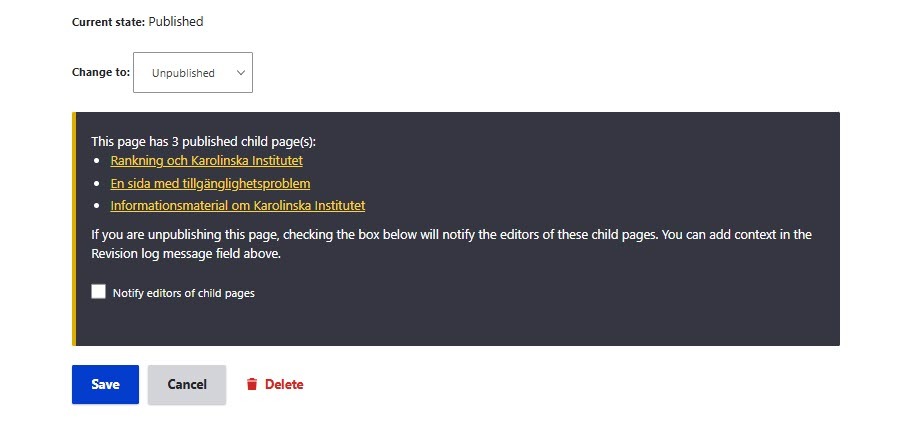 Screenshot for editors
