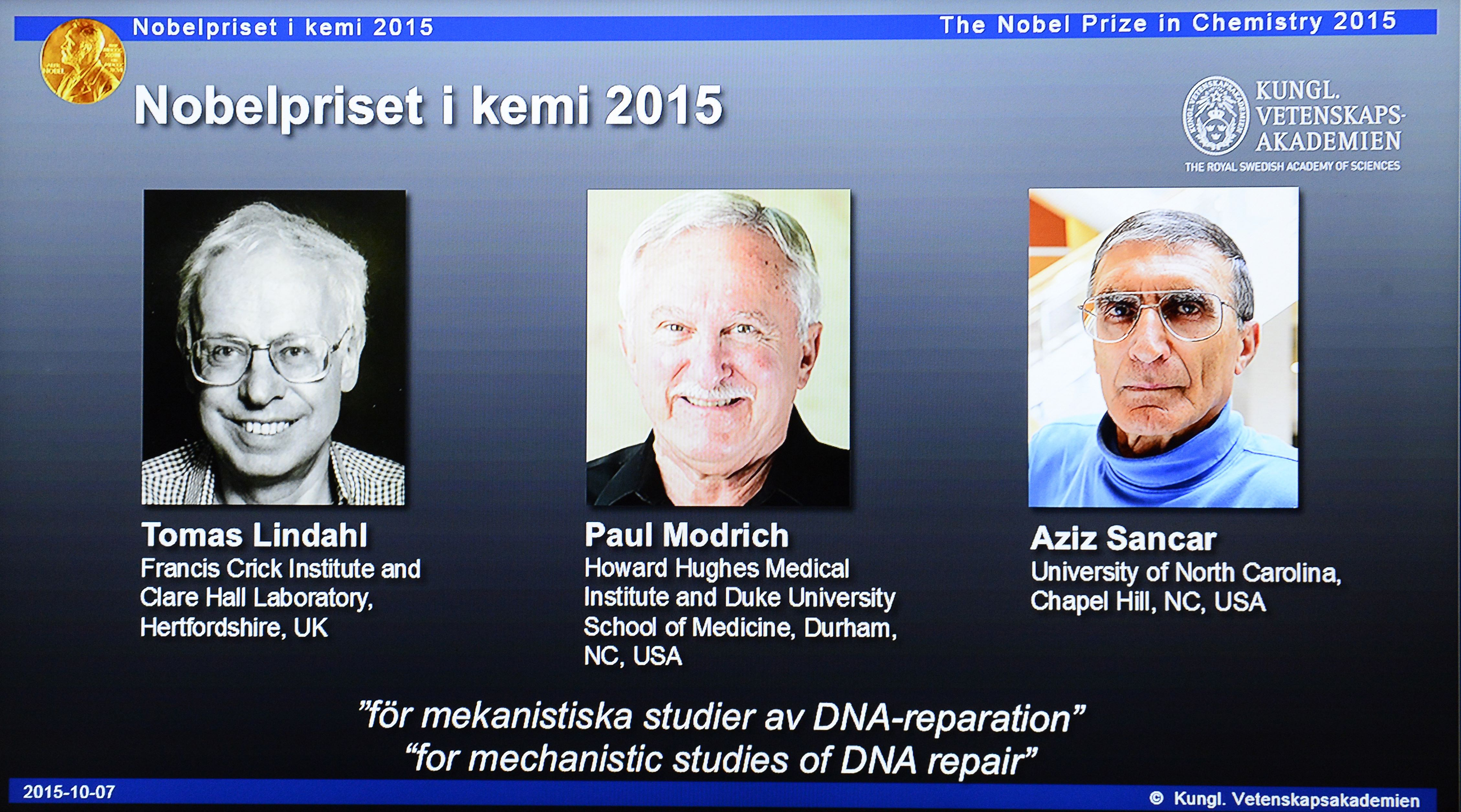 Nobelpriset kemi 2015