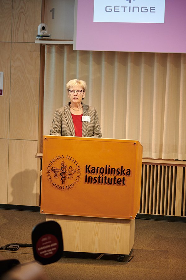 Agneta Richter-Dahlfors at the inauguration ceremony of AIMES on 30 September 2020, in Biomedicum.