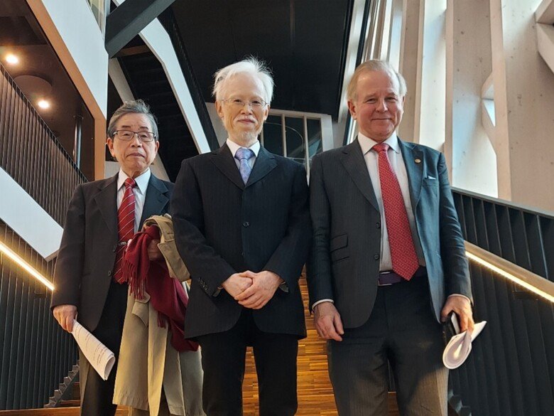 From left to right: Dr. Tadaharu Tsumoto, H.E. Mr. Masaki Noke, Rektor Ole Petter Ottersen.