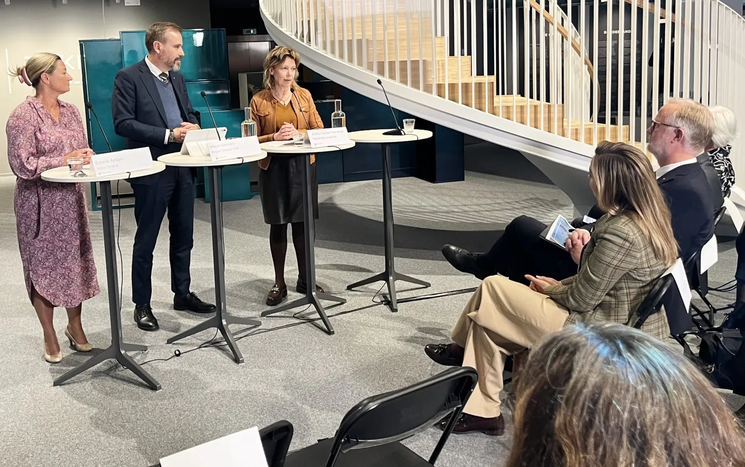 Annika Östman Wernerson in a panel discussion at the presentation of the Swedish government's updated life science strategy