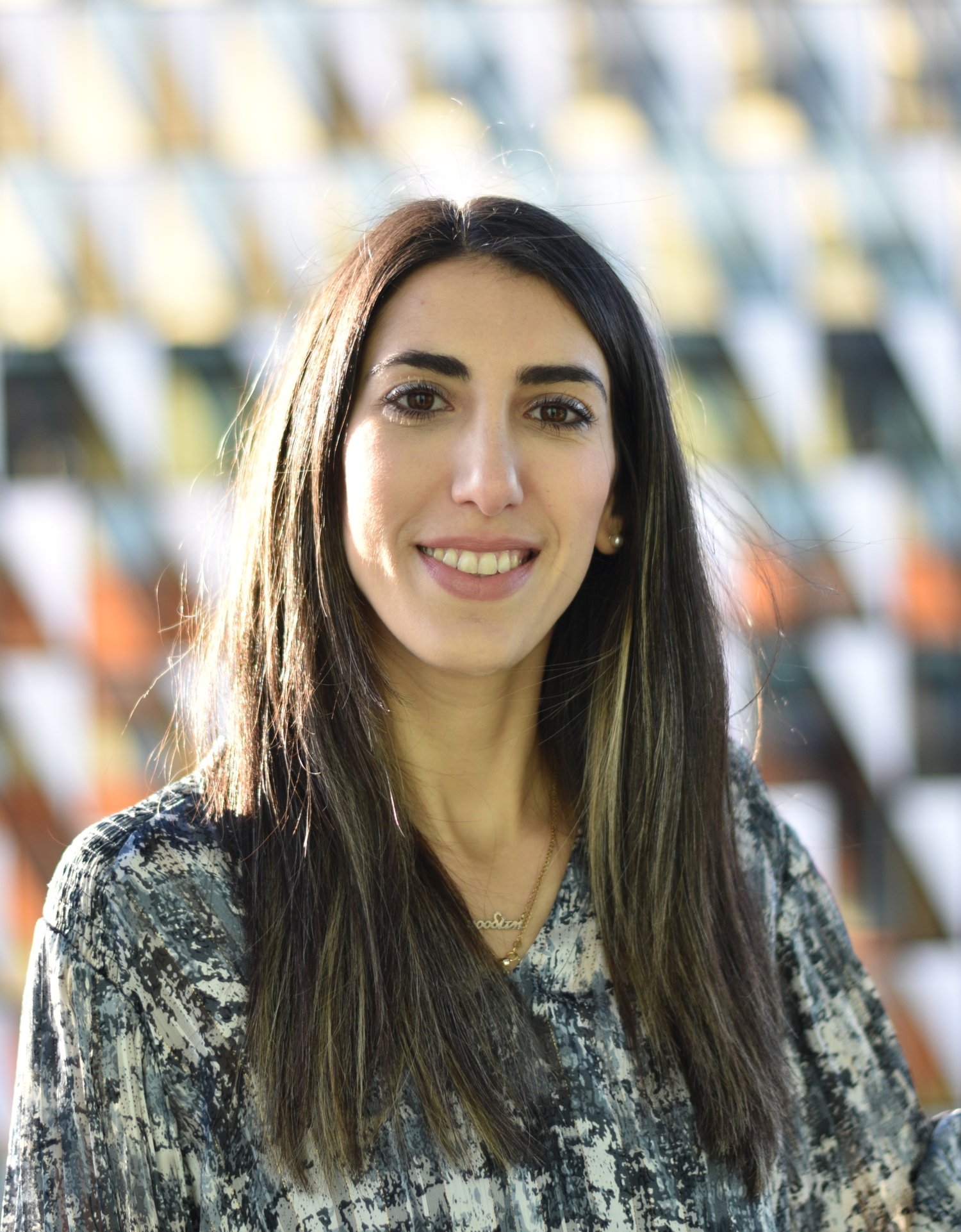 Portrait of Aphrodite Demetriou, PhD student at the Division of Neurogeriatrics, NVS.