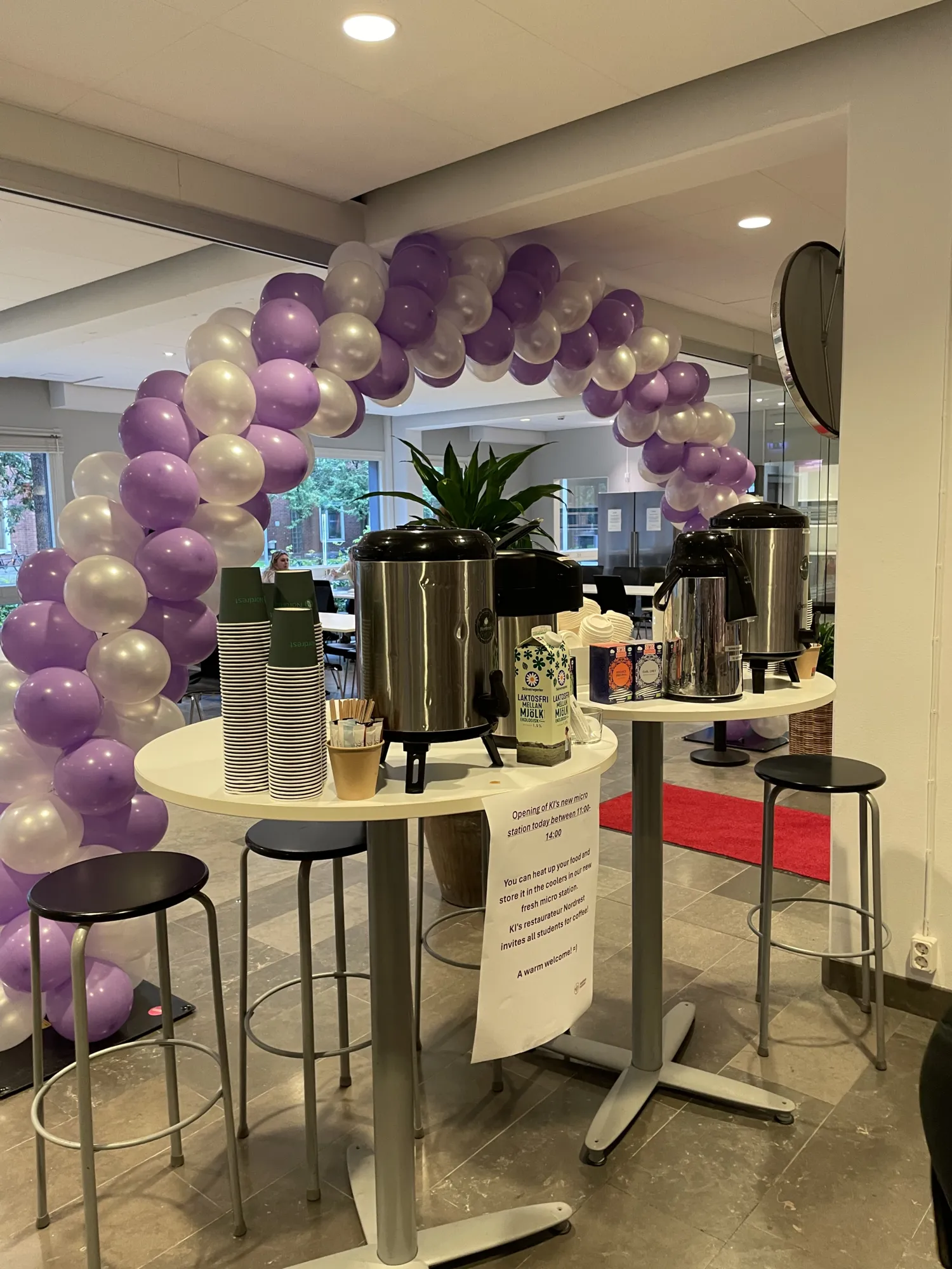 Balloons and coffee table