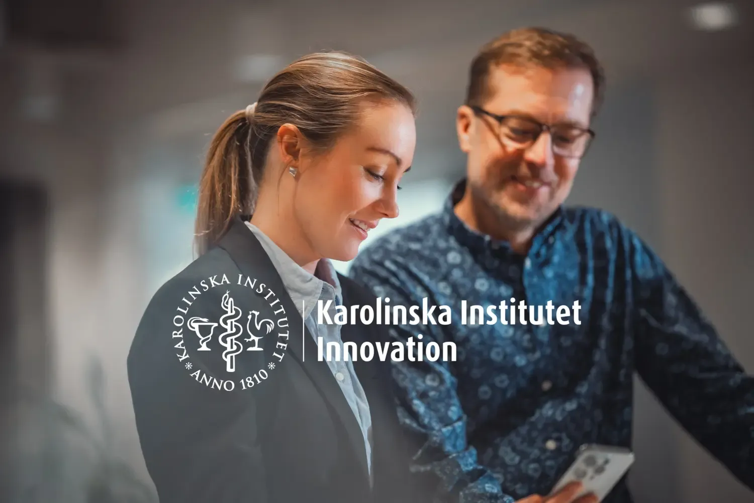 The photo shows staff at Karolinska Institutet Innovation.