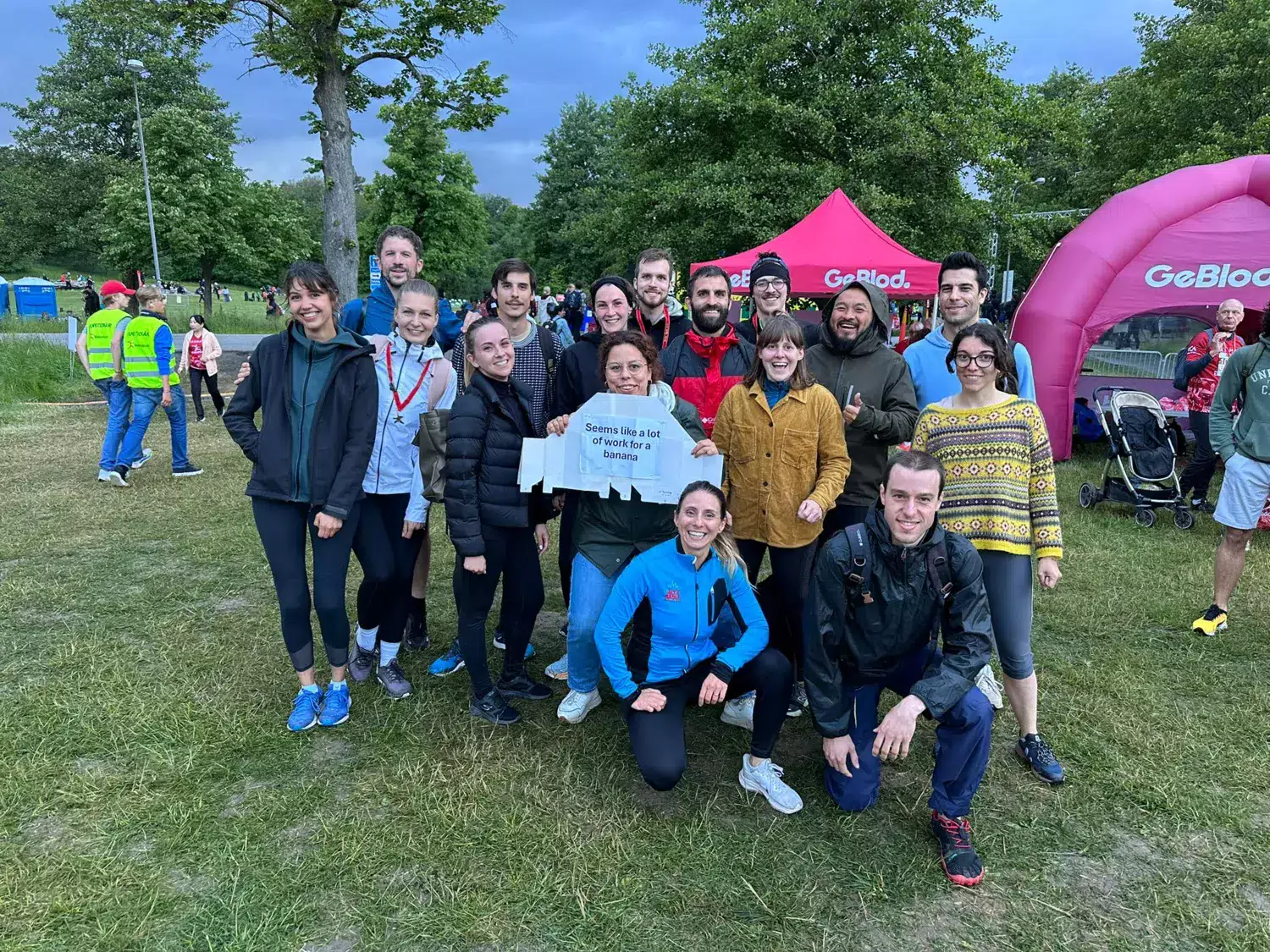 group photo of ARC participants in Blodomloppet 2024