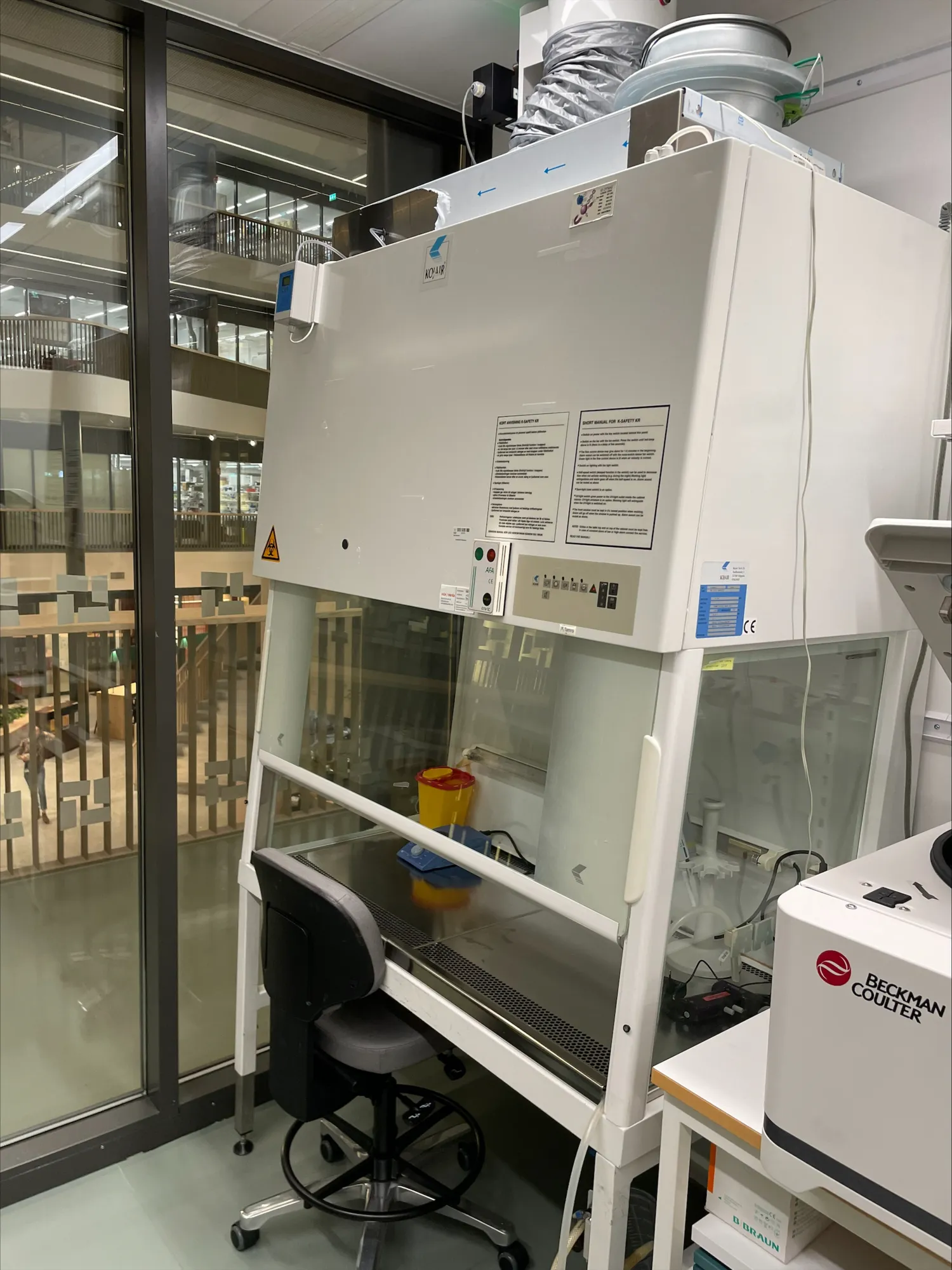 Instruments and equipment included in the core facility.