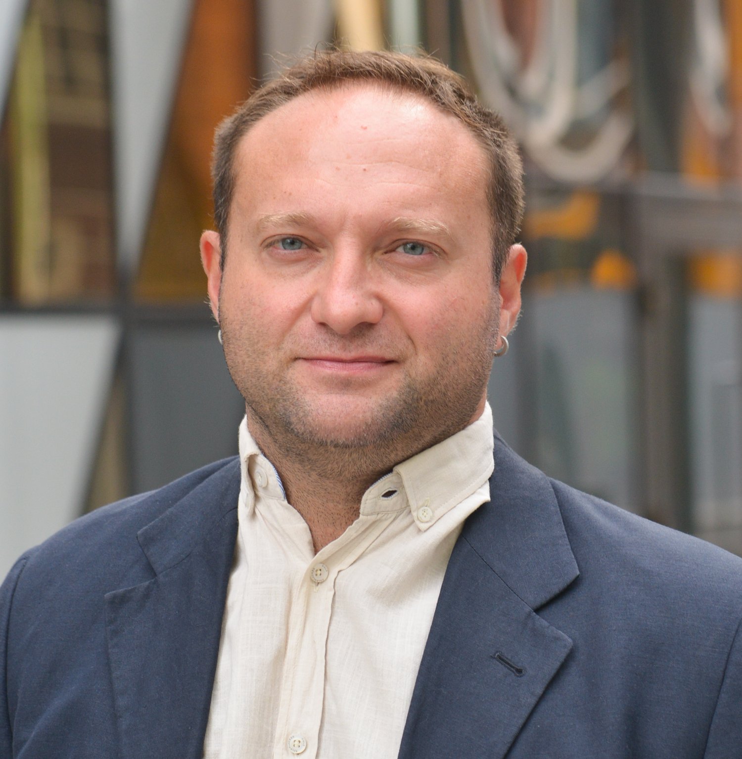 Federico Iovino utanför Aulan