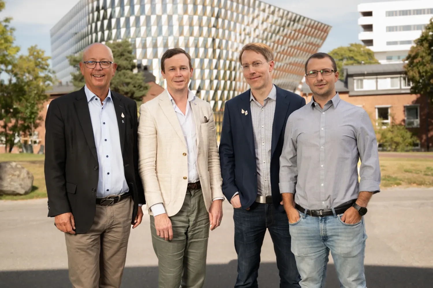 From left to right: Henrik Grönberg, Martin Eklund, Johan Lindberg and Alessio Crippa, researchers at the Department of Medical Epidemiology and Biostatistics, Karolinska Institutet.