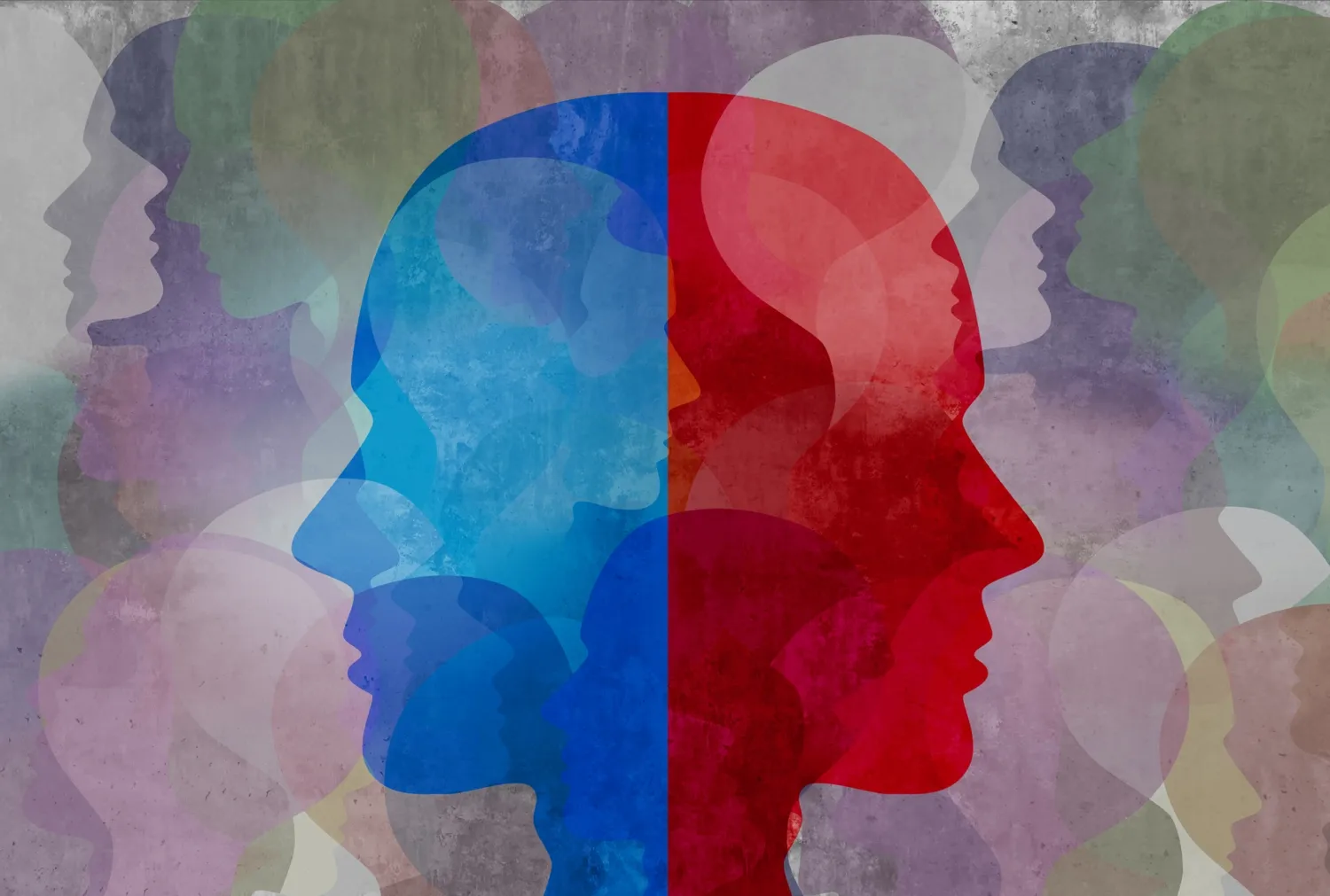 Illustration of mental ill-health.