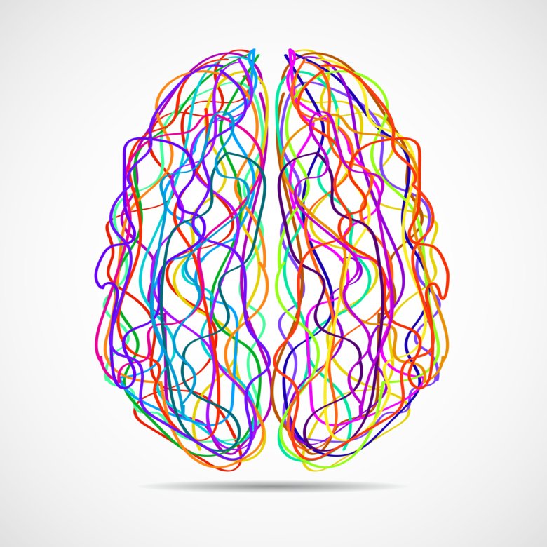 Symbolic illustration of the brain.