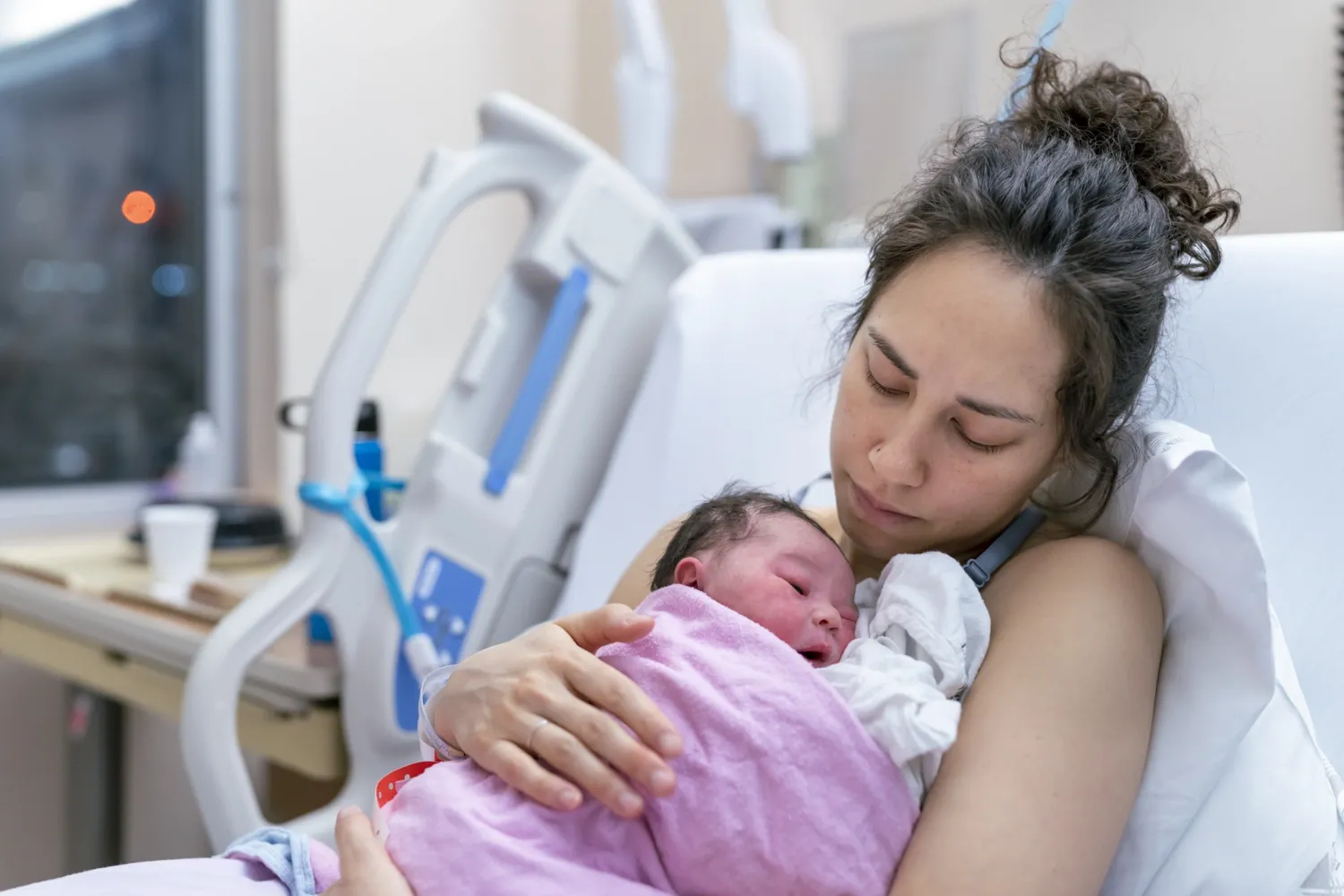 Mother with newborn