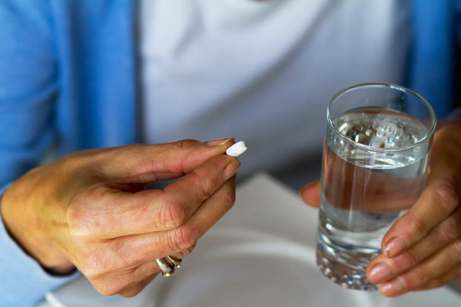 Patient taking medicine