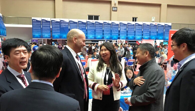 Robert Harris, Nailin Li and Luni Chen meet CSC leadership