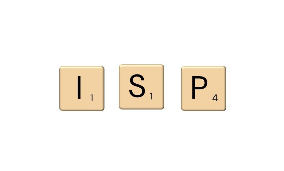 Scrabble letters I, S and P.