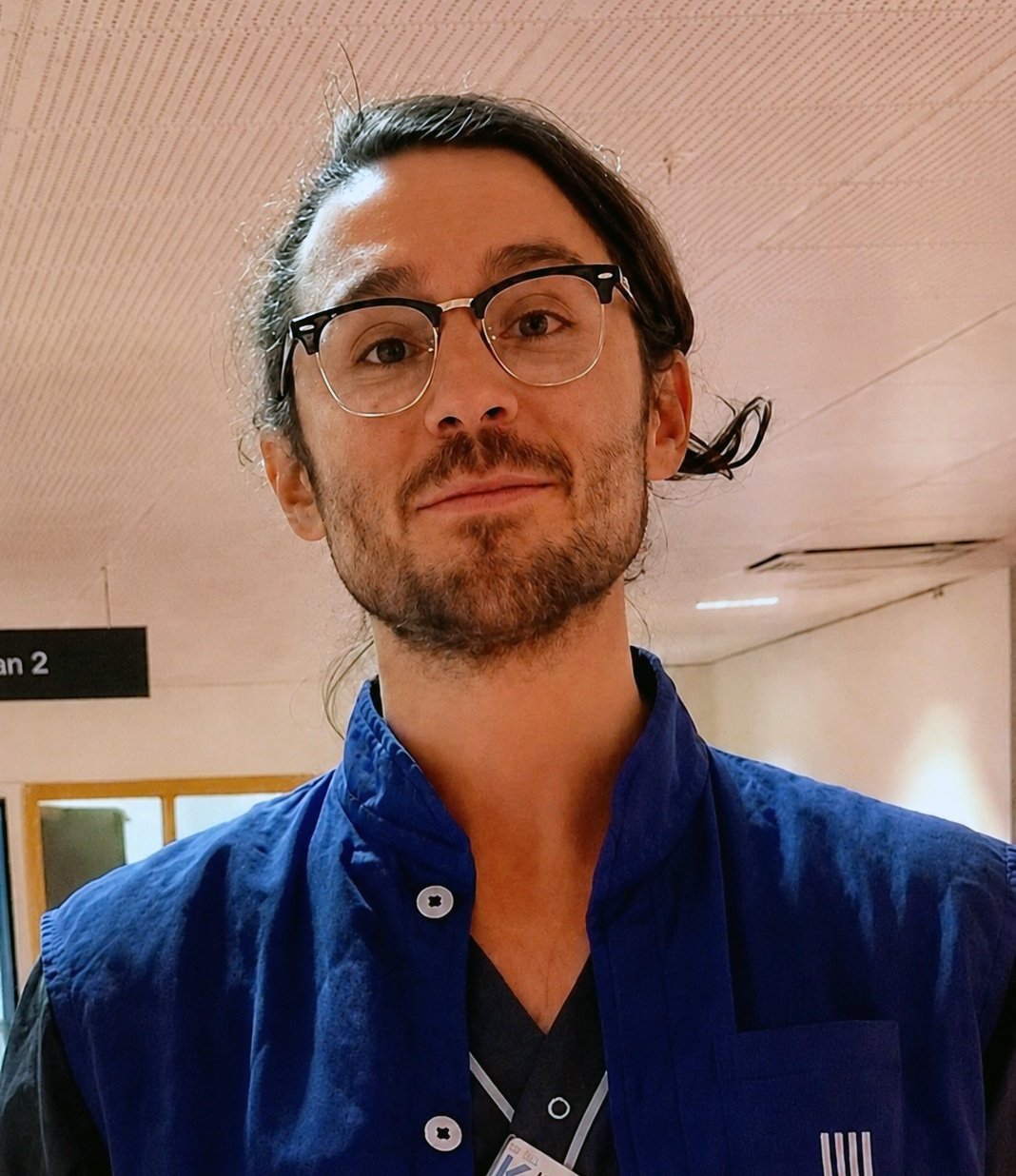 Doctoral student in a medical environment