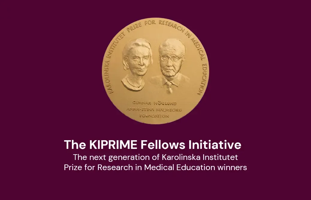 KIPRIME Fellows Initiative medal with Gunnar Höglund and Anna-Stina Malmborg, the foundation's founder.