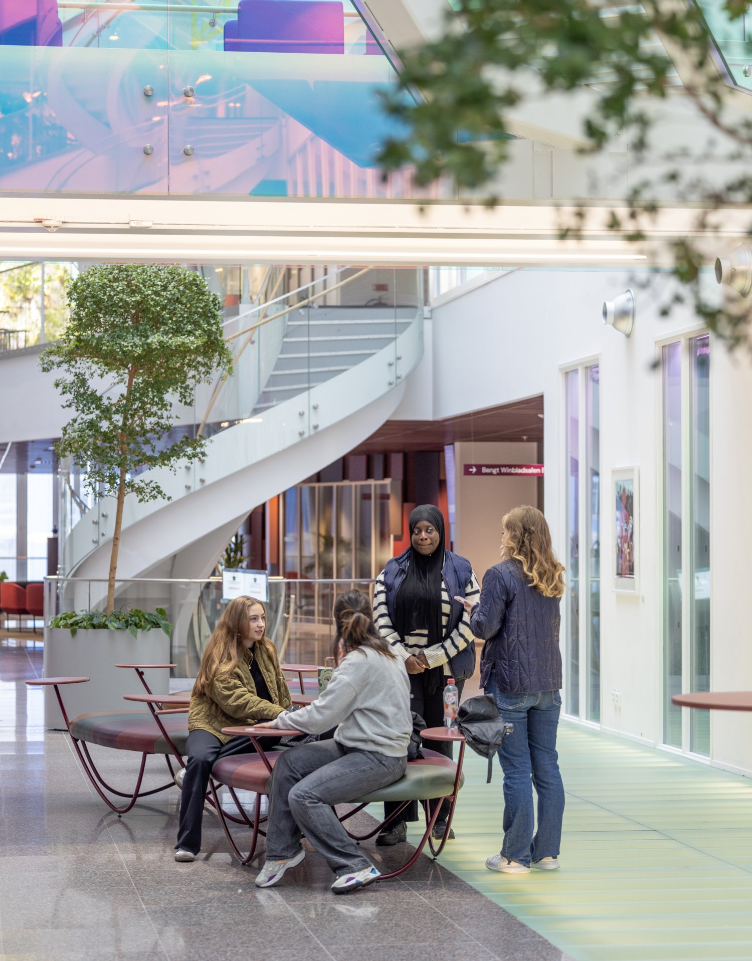 Interior of Neo, a research building in Campus Flemingsberg