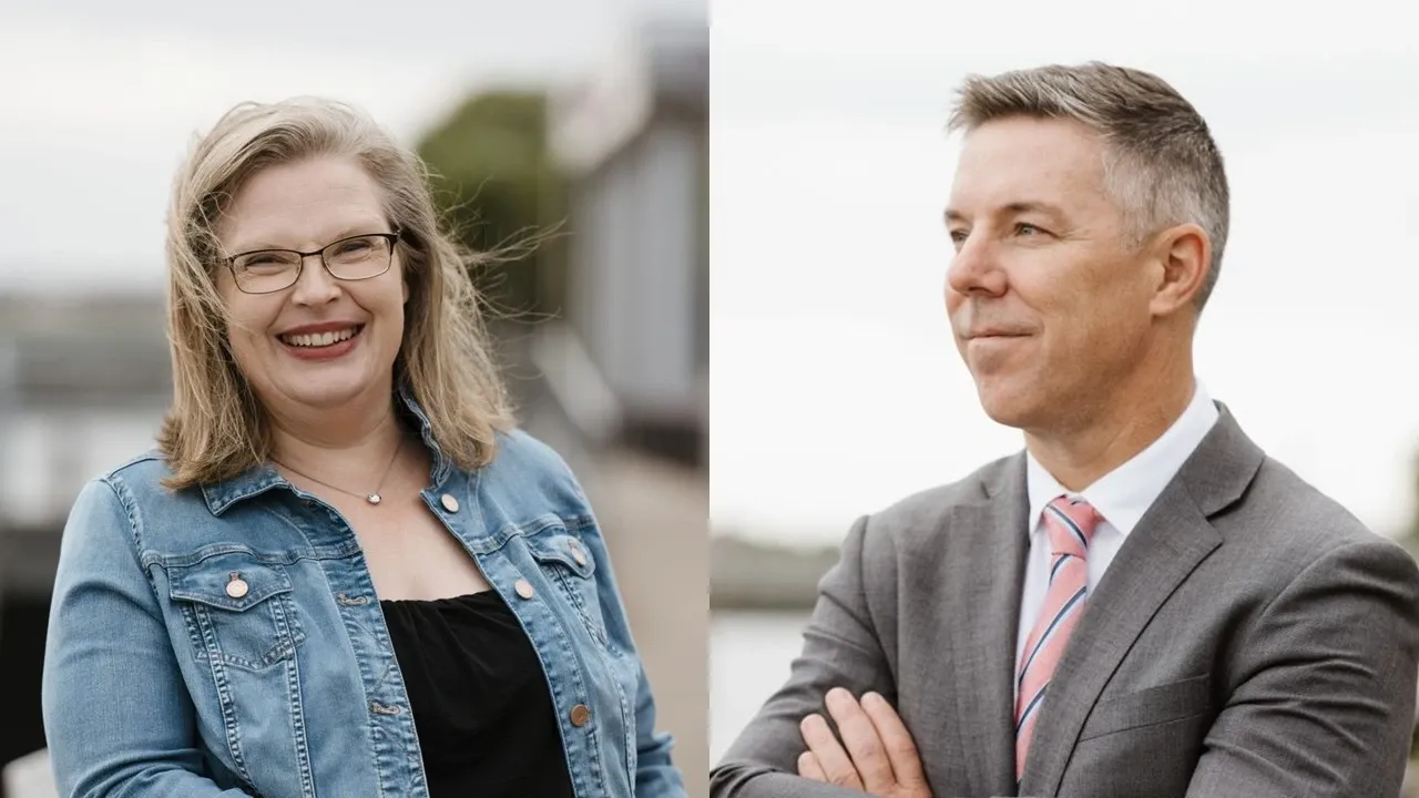 Portrait of Lara Varpio and Jonathan Sherbino.