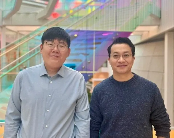 Portrait of two men.