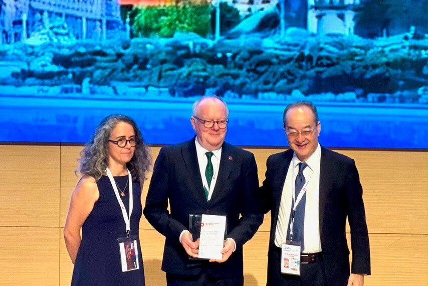 Matthias Löhr at the International Association of Pancreatology, Lifetime Achievement Award 2026.
