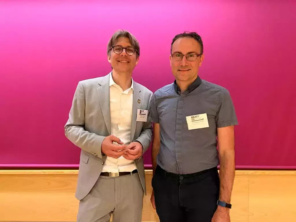 Professor of Global Child Health Tobias Alfvén and Tim Bodley-Scott, Strategic Alliances Director at University College London.