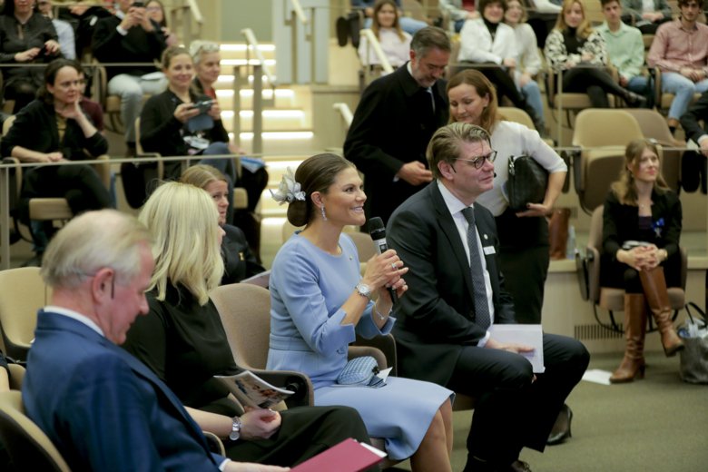 Crown princess Victoria visited KI during the Spanish state visit.