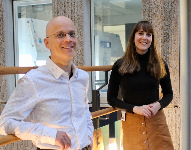 Tim Willinger, Associate Professor at the Department of Medicine, Huddinge, Karolinska Institutet, and first author Elza Evren, a doctoral student in Tim Willinger’s research team.