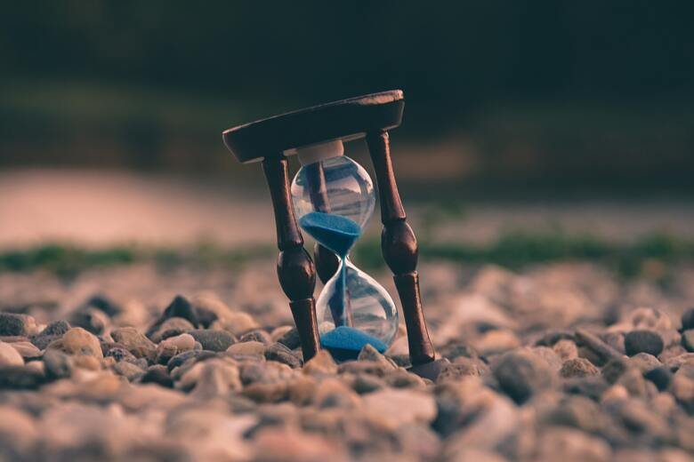 Photo of hourglass with sand