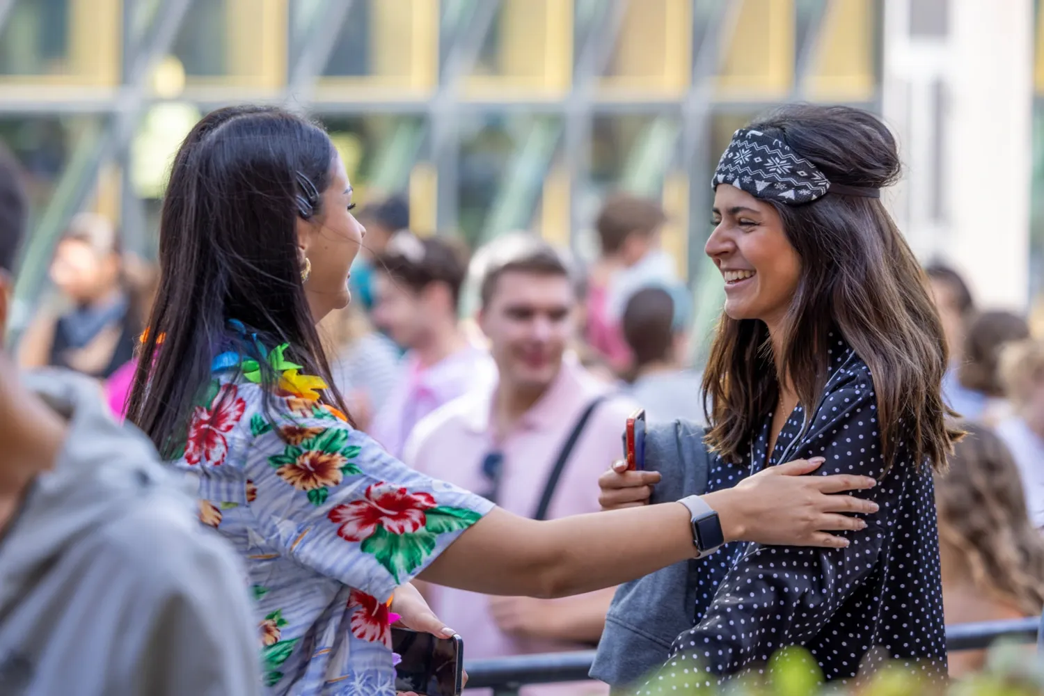 Students at the welcome day of the autumn semester of 2024.