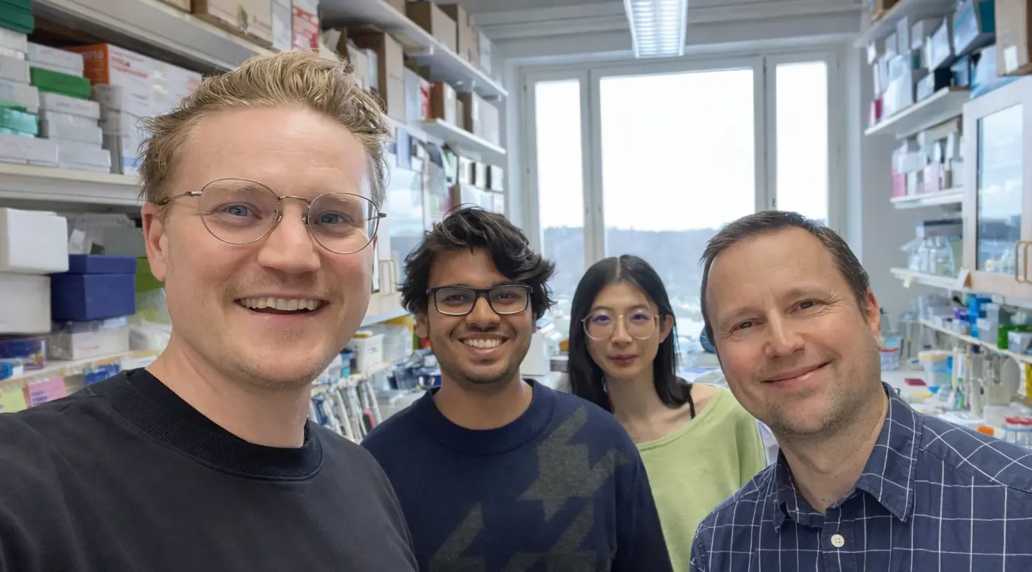 Group photo of research group Fredrik Wermeling