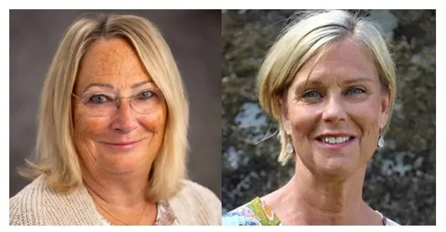 Portrait photo of Ann Langius-Eklöf and Kay Sundberg.