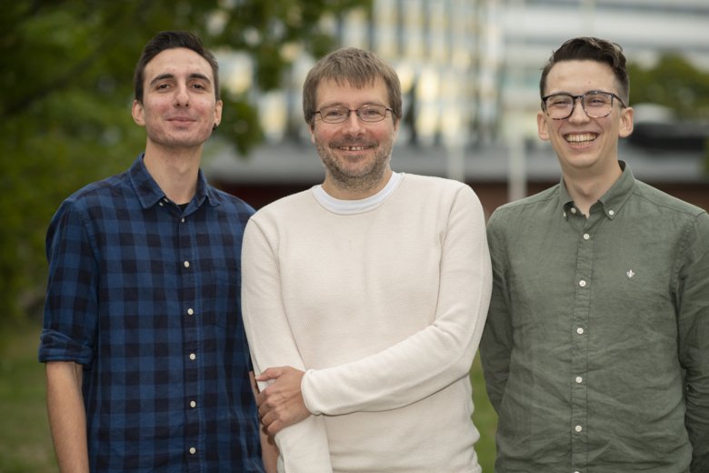 Vassilis Glaros, Taras Kreslavsky and Sebastian Ols at the Department of Medicine, Solna, Karolinska Institutet.