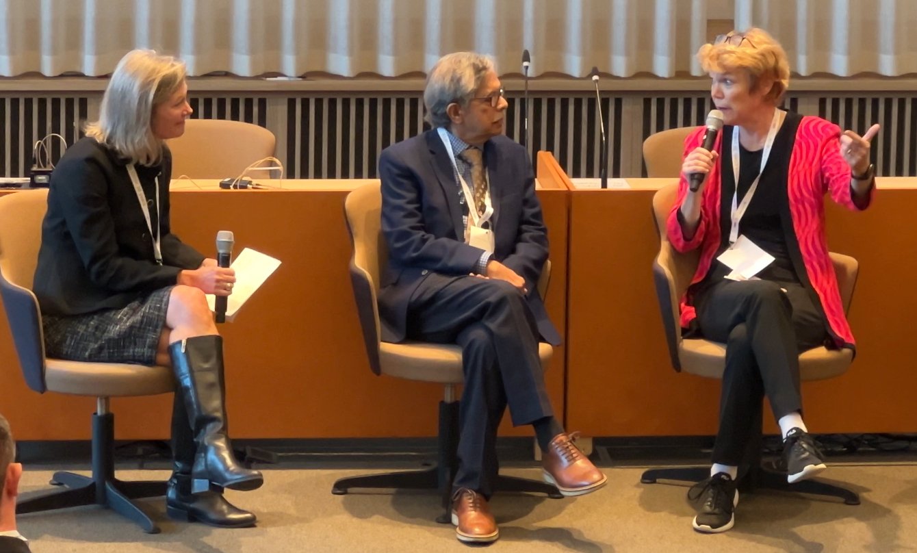 (From left) Heather A. Billings and Sree Nair, Mayo Clinic, Harriet Wallberg, KI.