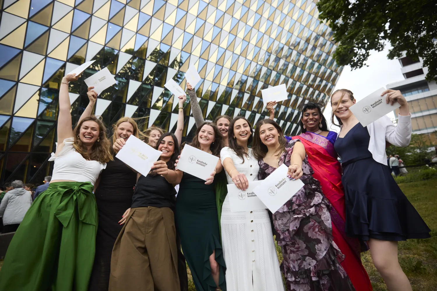 Graduates who received congratulations during the graduation ceremony in the Aula Medica.