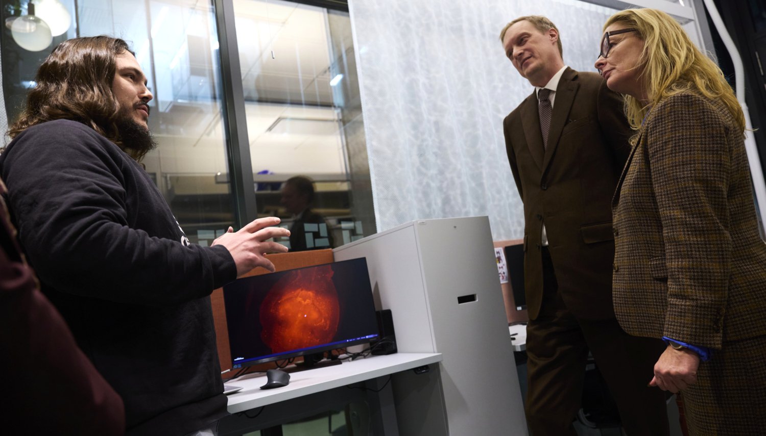 Ministerial visit by Lotta Edholm.