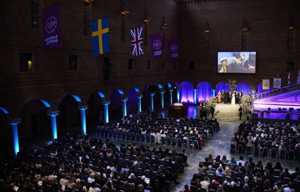 Photo from doctoral confirment in Stockholm city hall.