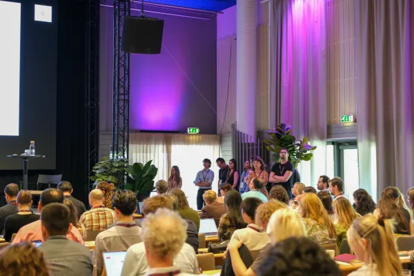 People attending a conference