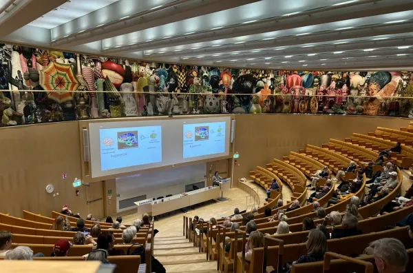 Lecture hall with audience and speaker