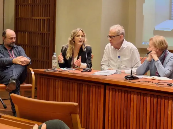 Panelists at the symposium