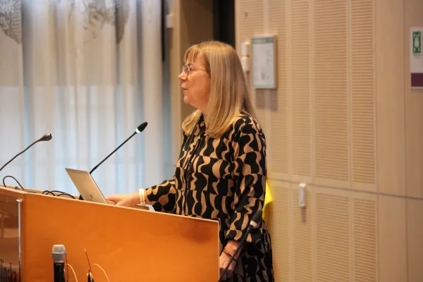 Carin Lennartsson speaking at the seminar
