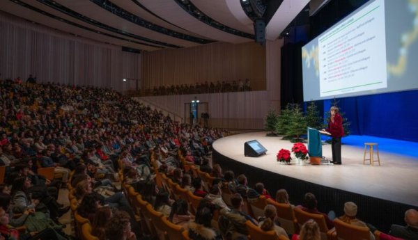 The Aula Medica was filled to capacity during the Nobel lectures.