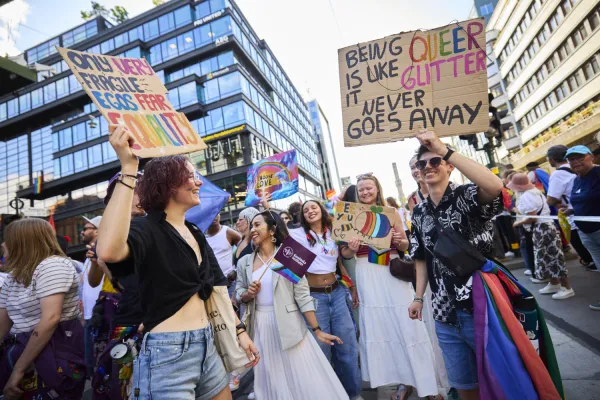 The Pride parade on 1 August 2026.