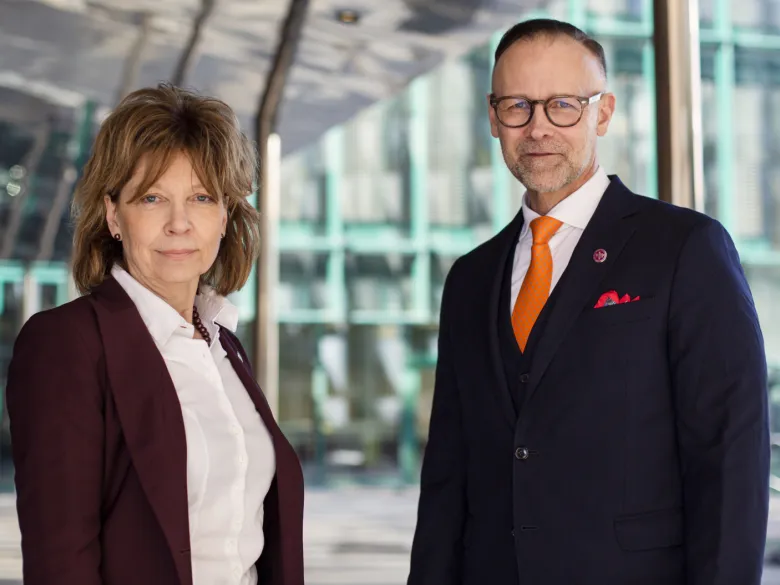 The President Annika Östman Wernerson and the Vice President Martin Bergö