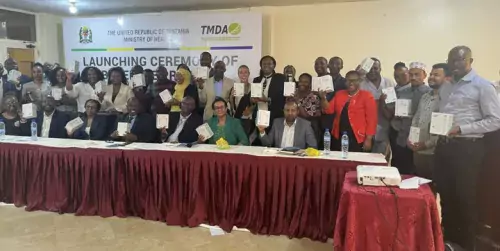 BREEDIME steering committee members and project coordinators from eight partner institutions at the Project launch ceremony in Dar es Salaam, Tanzania.