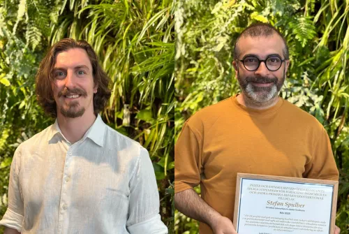 Collage portraits of two researchers at NEURO